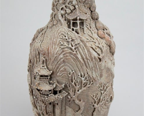 15. Vase (Chinese Artist Unknown) 2008.290 Chinese Artist Unknown, Chinese Vase glaze on clay body Gift of Martin J. Cramer
