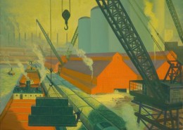 Richard Babcock, Industrial Waterfront – Great Lakes, ca. 1930